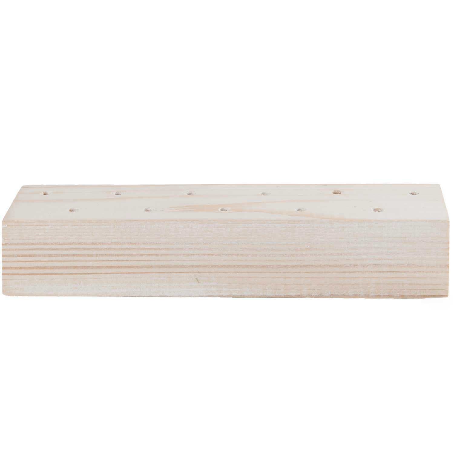 Houten staander voor droogbloemen - wit