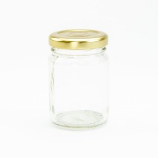 Glazen potje met gouden deksel - 106ml