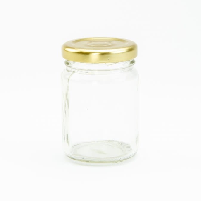 Glazen potje met gouden deksel - 106ml