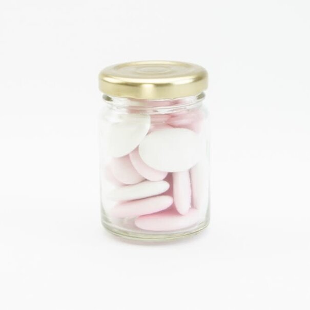 Glazen potje met gouden deksel - 106ml