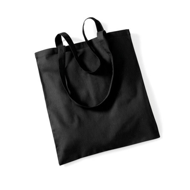 Westford Mill Tote bag katoen | korte hengsels | Zwart