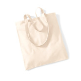 Tote bag katoen | lange hengsels | Natural