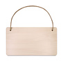 Houten hangplaat | 14,5 x 26cm | Ook voor sublimatie