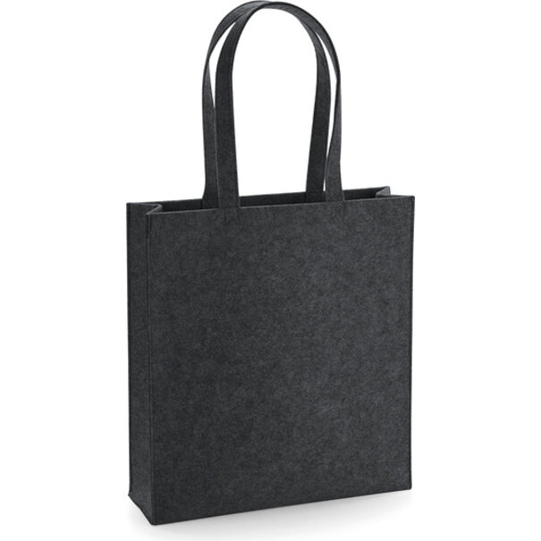 Bag Base Vilten tote bag donkergrijs