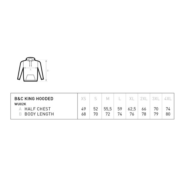 B&C Hoodie | Nordic Blue | King