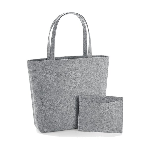 Bag Base Vilten Tas Lichtgrijs |  BG721