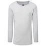 Meisjes longsleeve shirt | lichtgrijs gemeleerd | 167G
