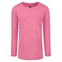 Meisjes longsleeve shirt | Roze gemeleerd | 167G