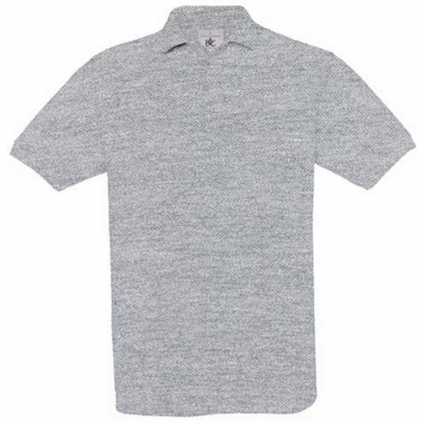 B&C Polo| Lichtgrijs gemeleerd | Unisex Safran