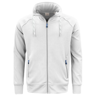 Jogging sweatjacket  | Wit | Printer 2262063 | Maat L