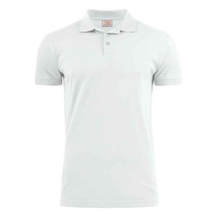 Polo Surf Stretch Pique  | Wit | Printer 2265020 | Maat L