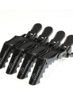 MOUNIR  Alligator Hair Clip Black