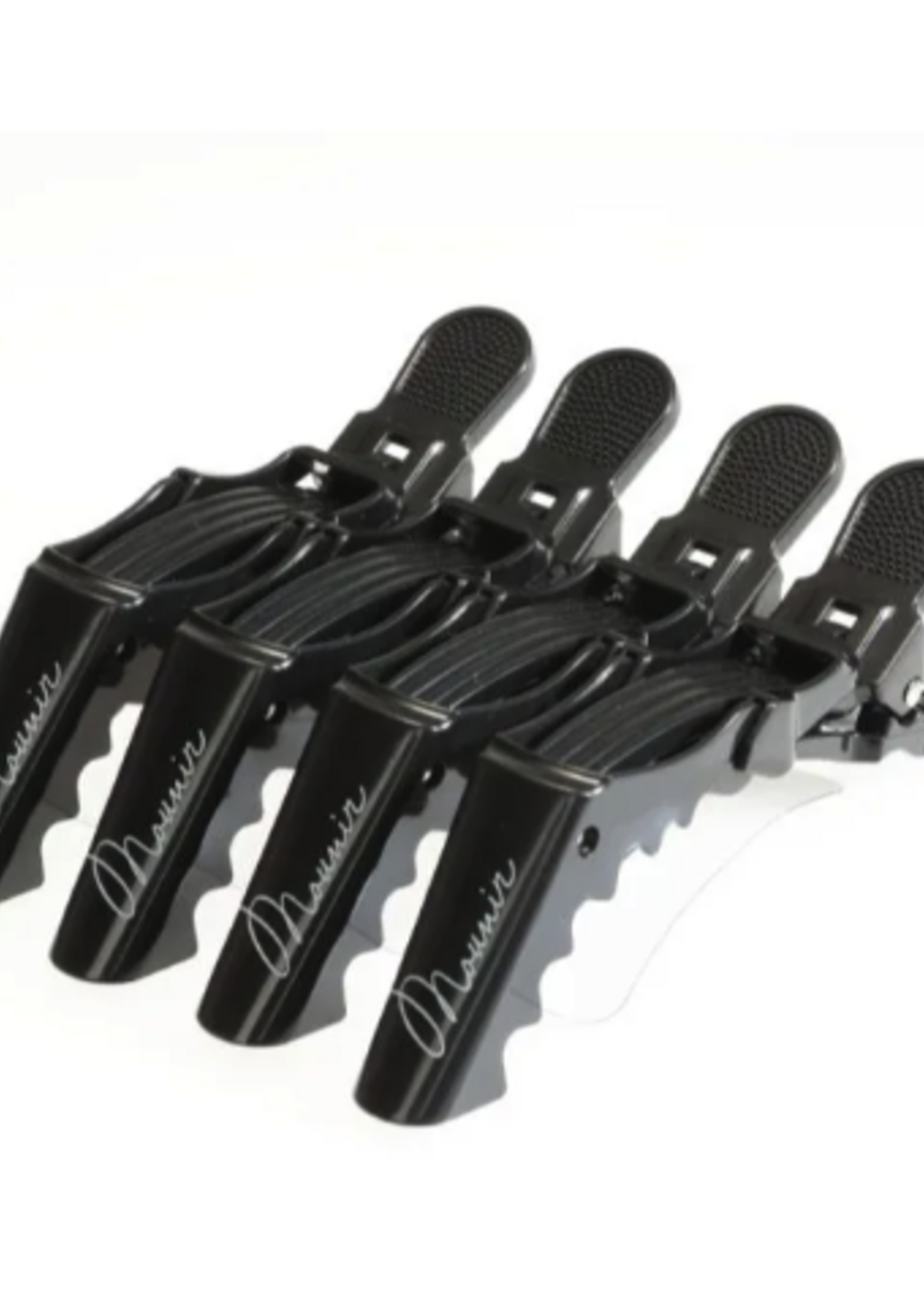 MOUNIR  Alligator Hair Clip Black