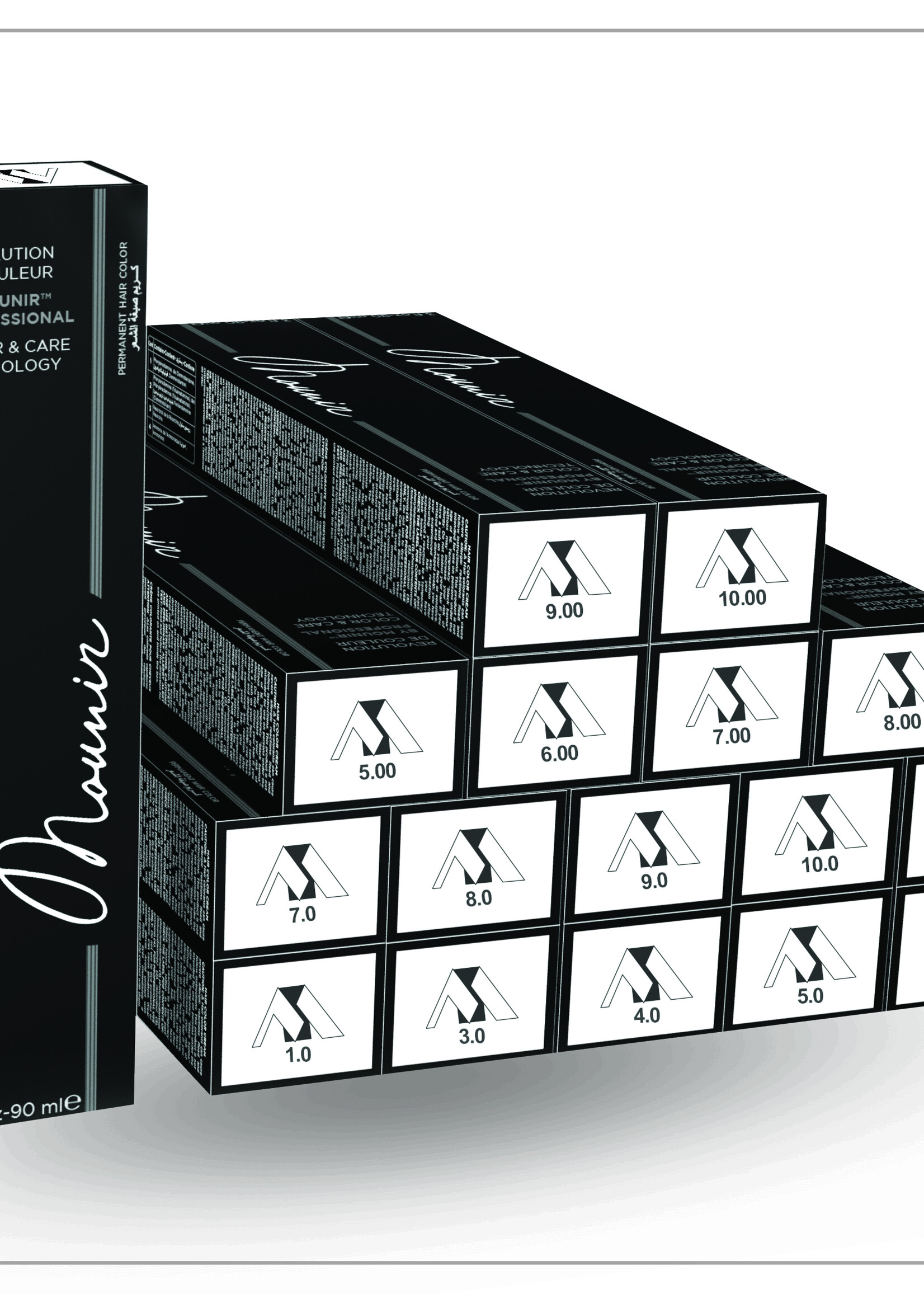 MOUNIR  Revolution Permanent Hair Color, Natural 8.0