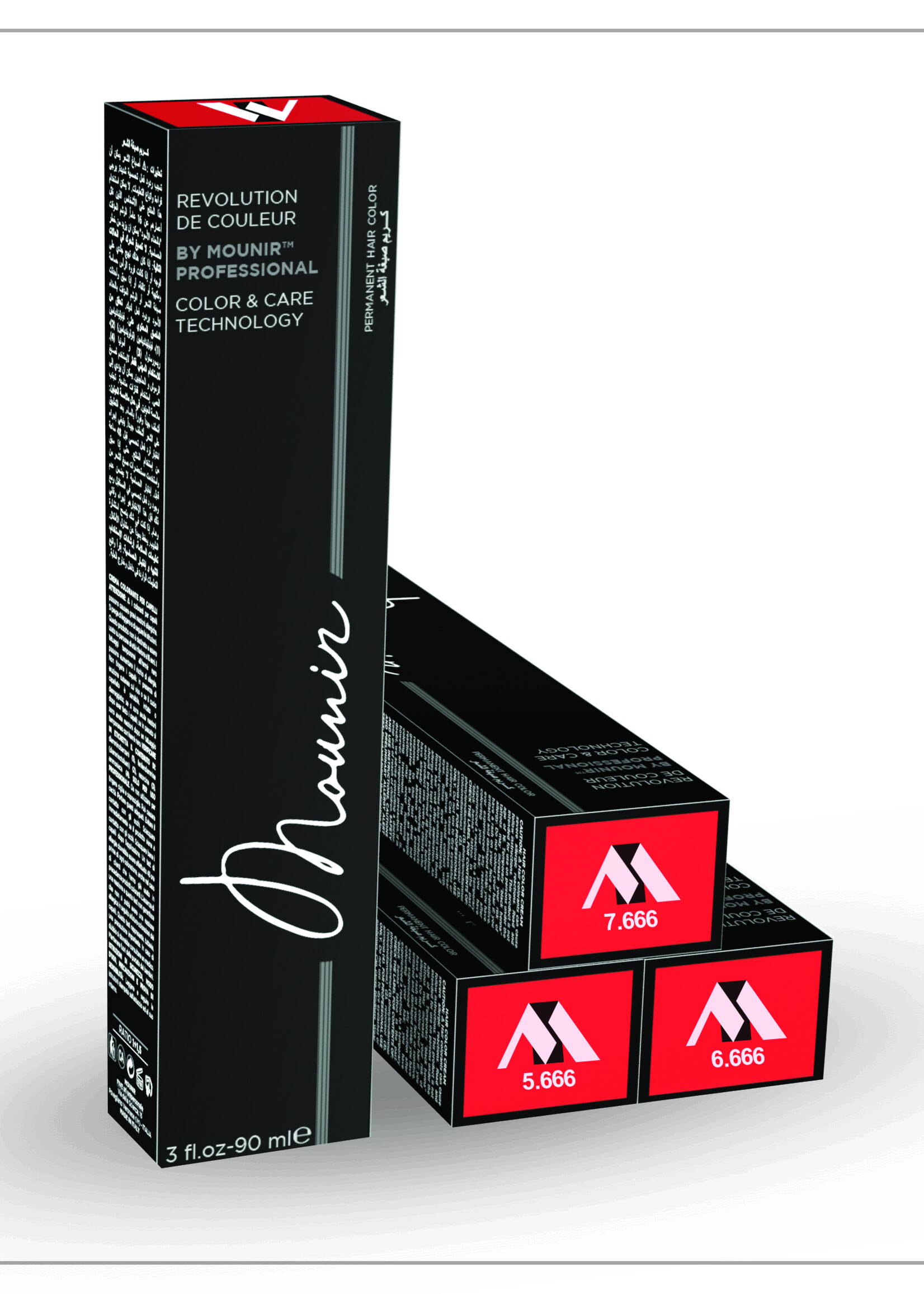 MOUNIR  Revolution Permanent Hair Color, Red