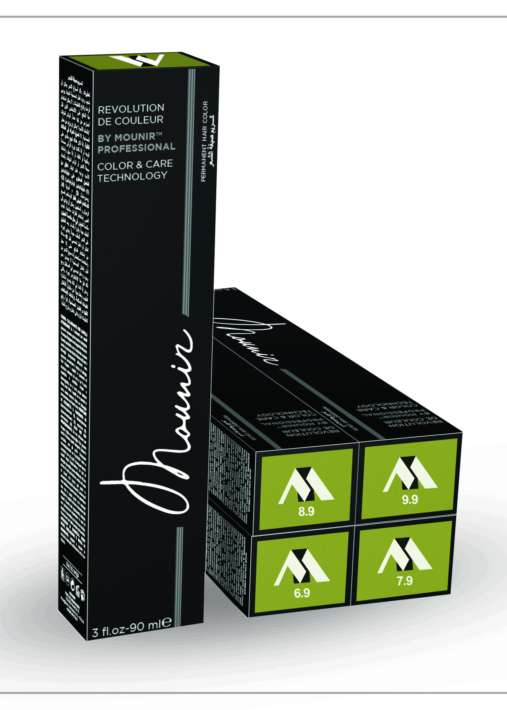 MOUNIR  Revolution Permanent Hair Color, Olive