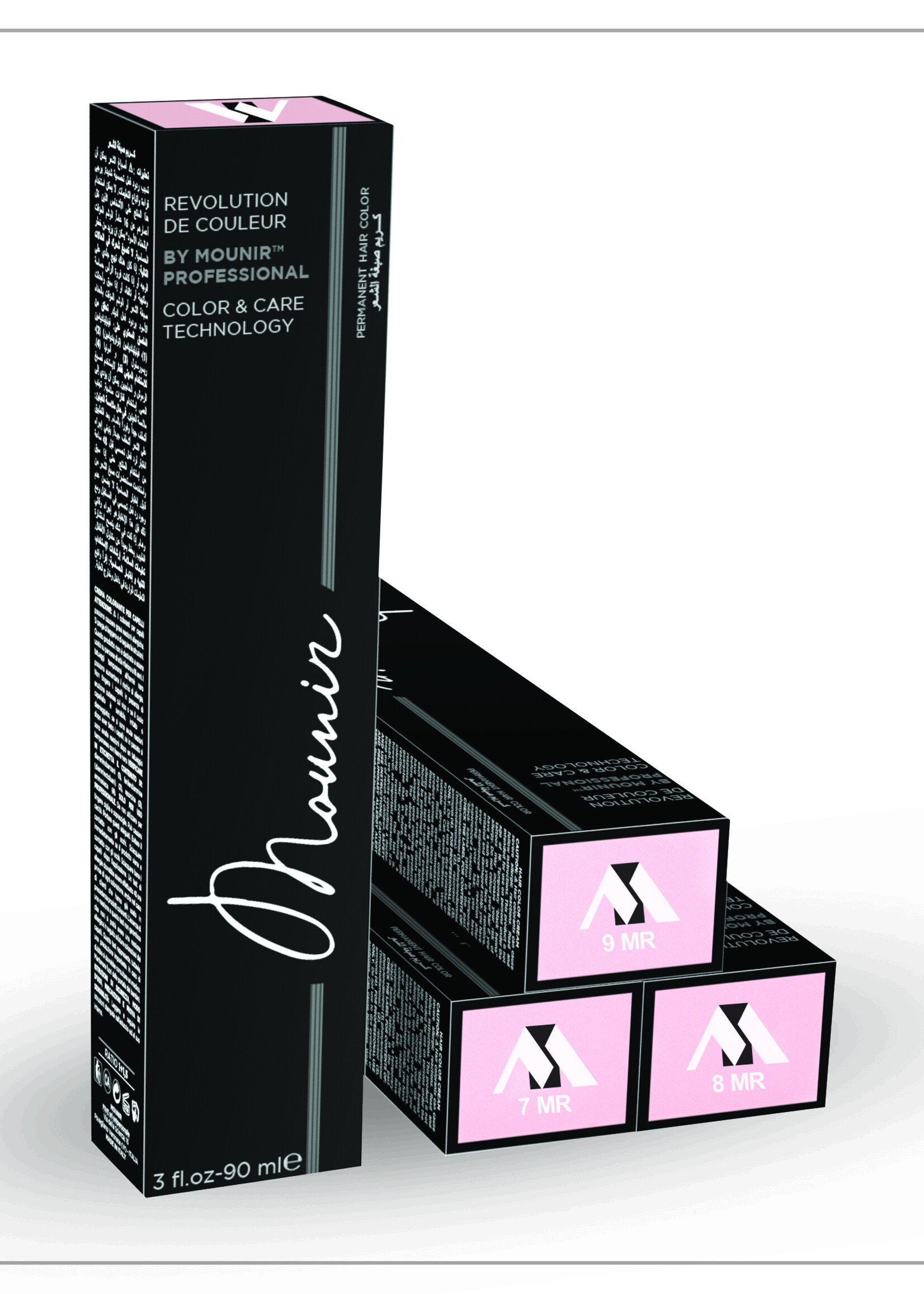 MOUNIR  Revolution Permanent Hair Color, Metalic Rose