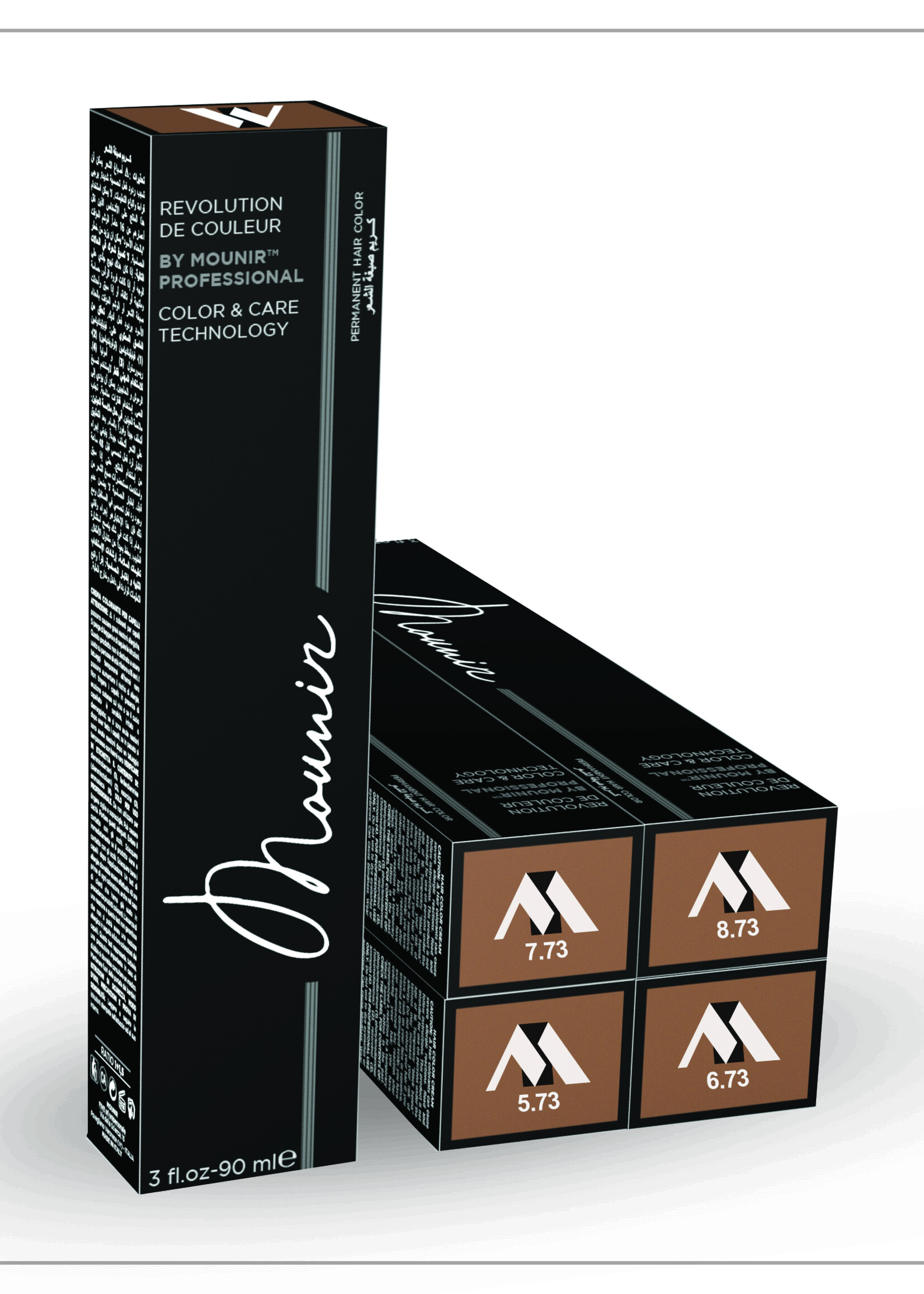 MOUNIR  Revolution Permanent Hair Color, Cold Chocolate