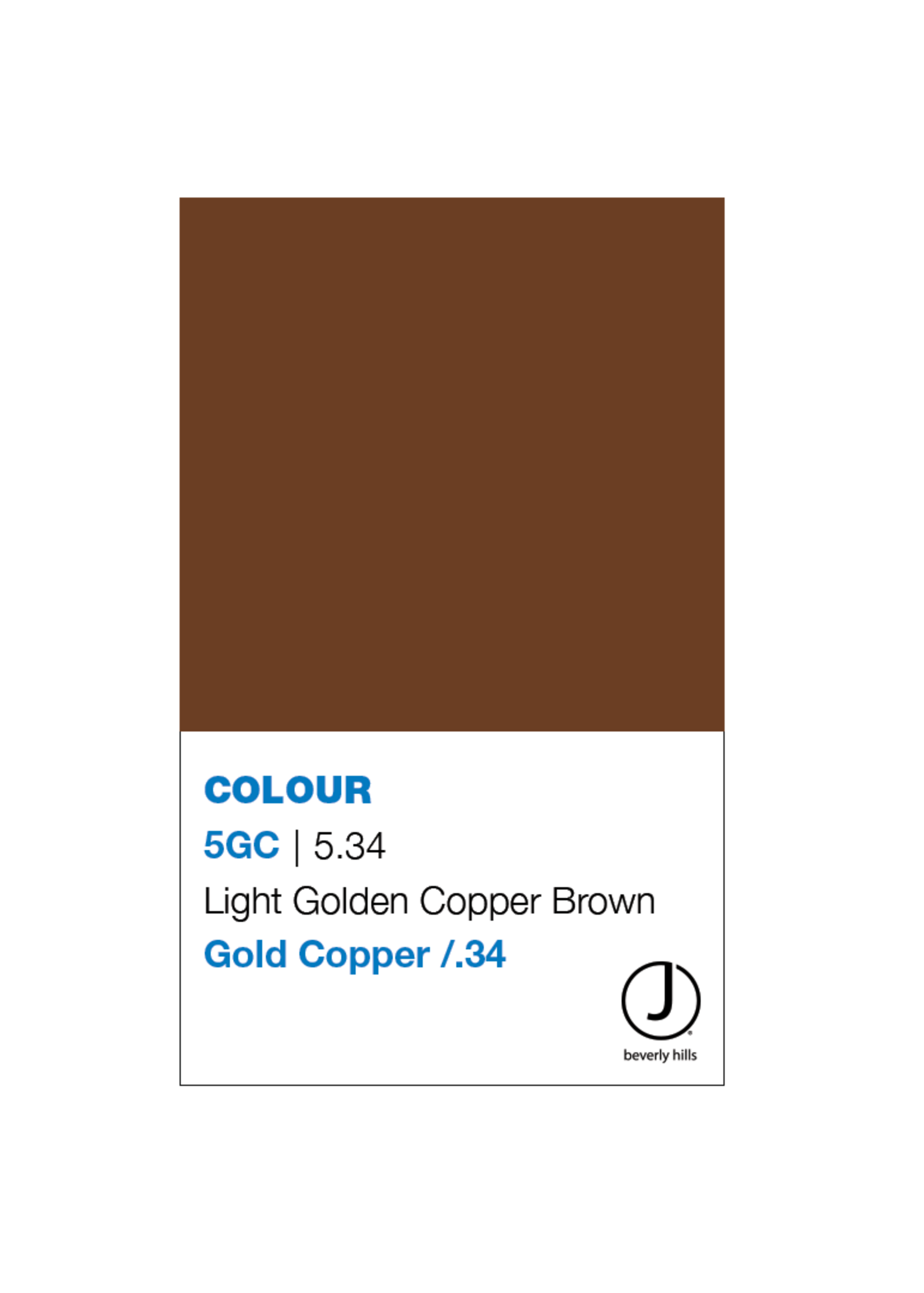 J BEVERLY HILLS  Colouring Creme Gold/Copper Series
