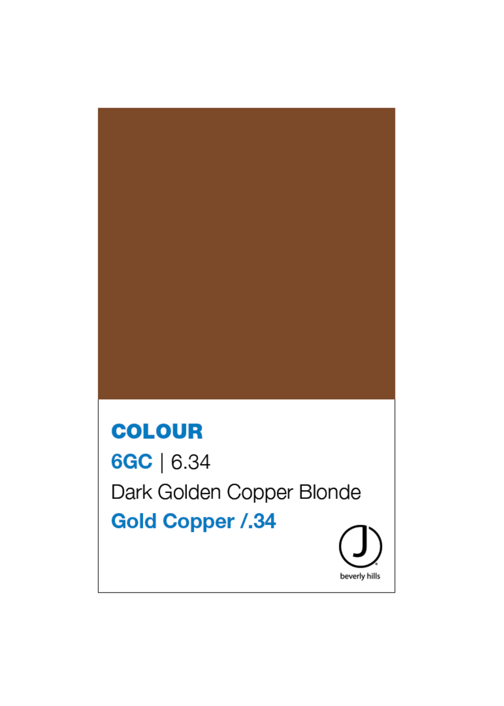 J BEVERLY HILLS  Colouring Creme Gold/Copper Series