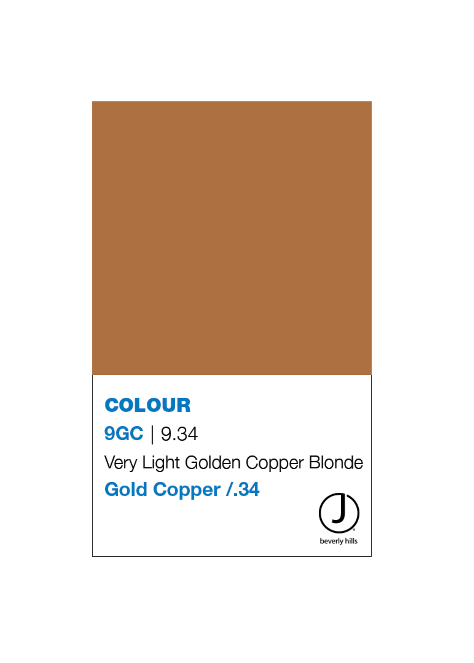 J BEVERLY HILLS  Colouring Creme Gold/Copper Series