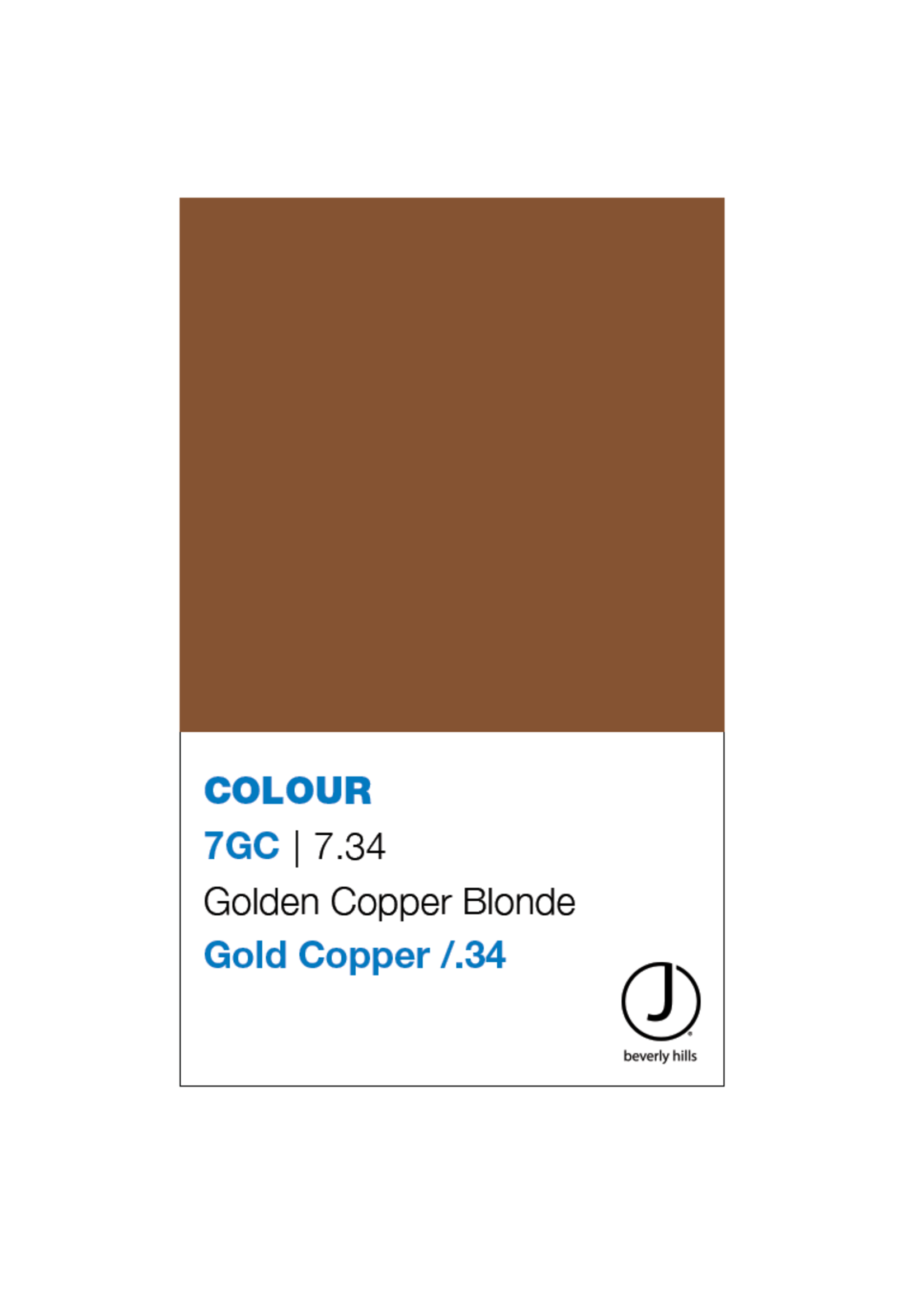 J BEVERLY HILLS  Colouring Creme Gold/Copper Series