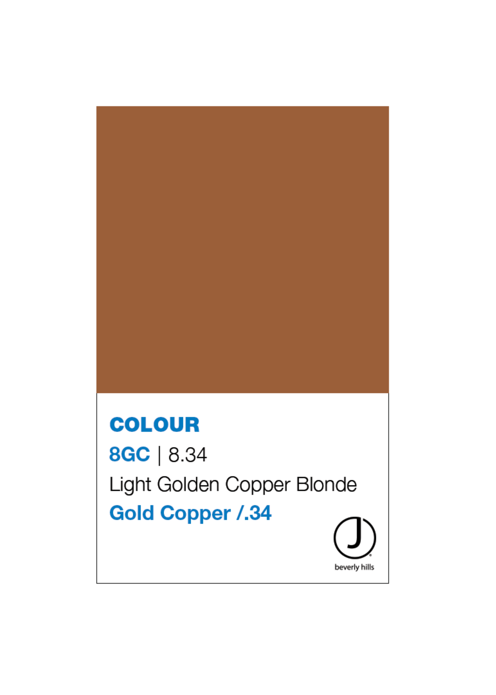 J BEVERLY HILLS  Colouring Creme Gold/Copper Series