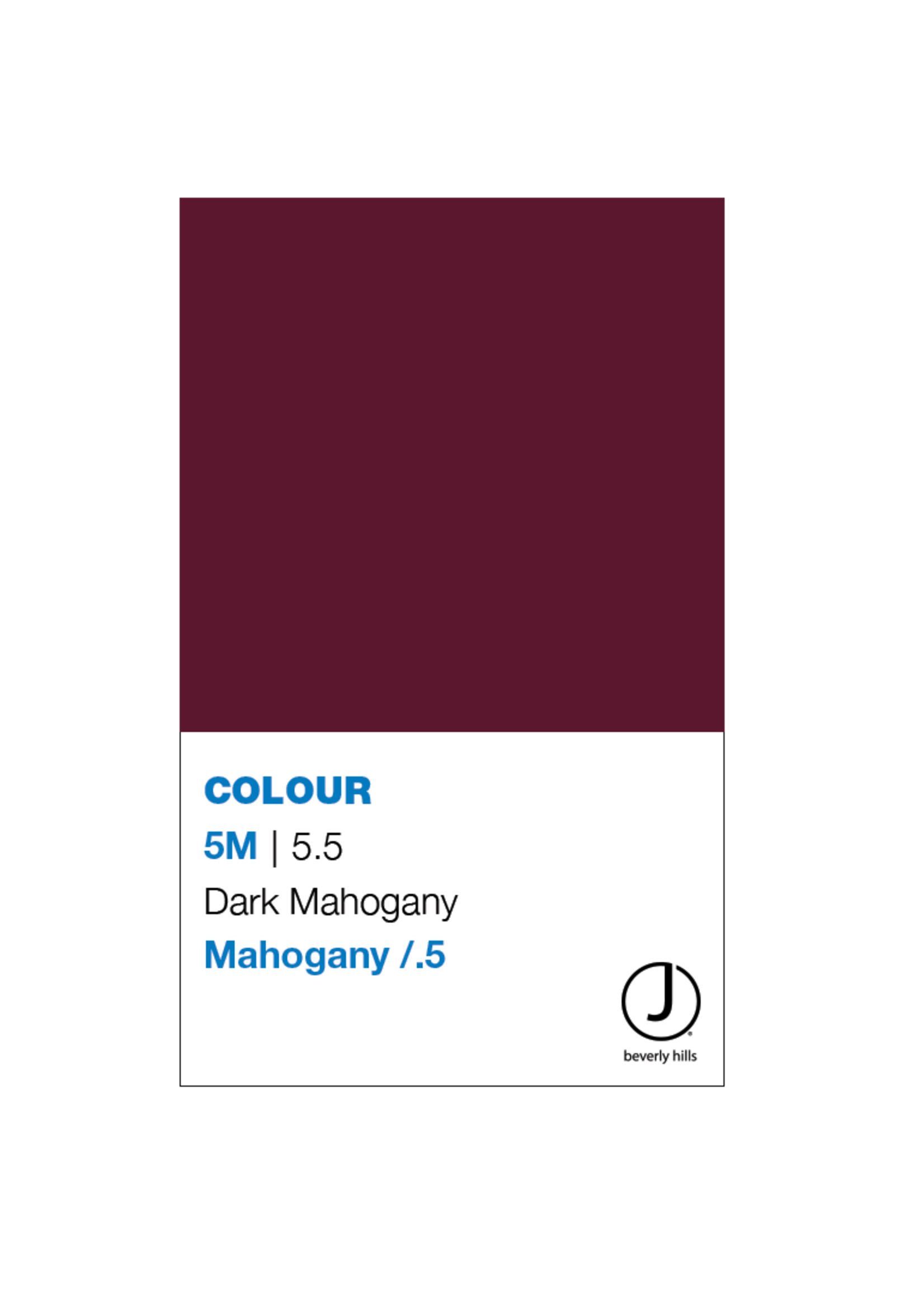 J BEVERLY HILLS  Colouring Creme Mahogany Series