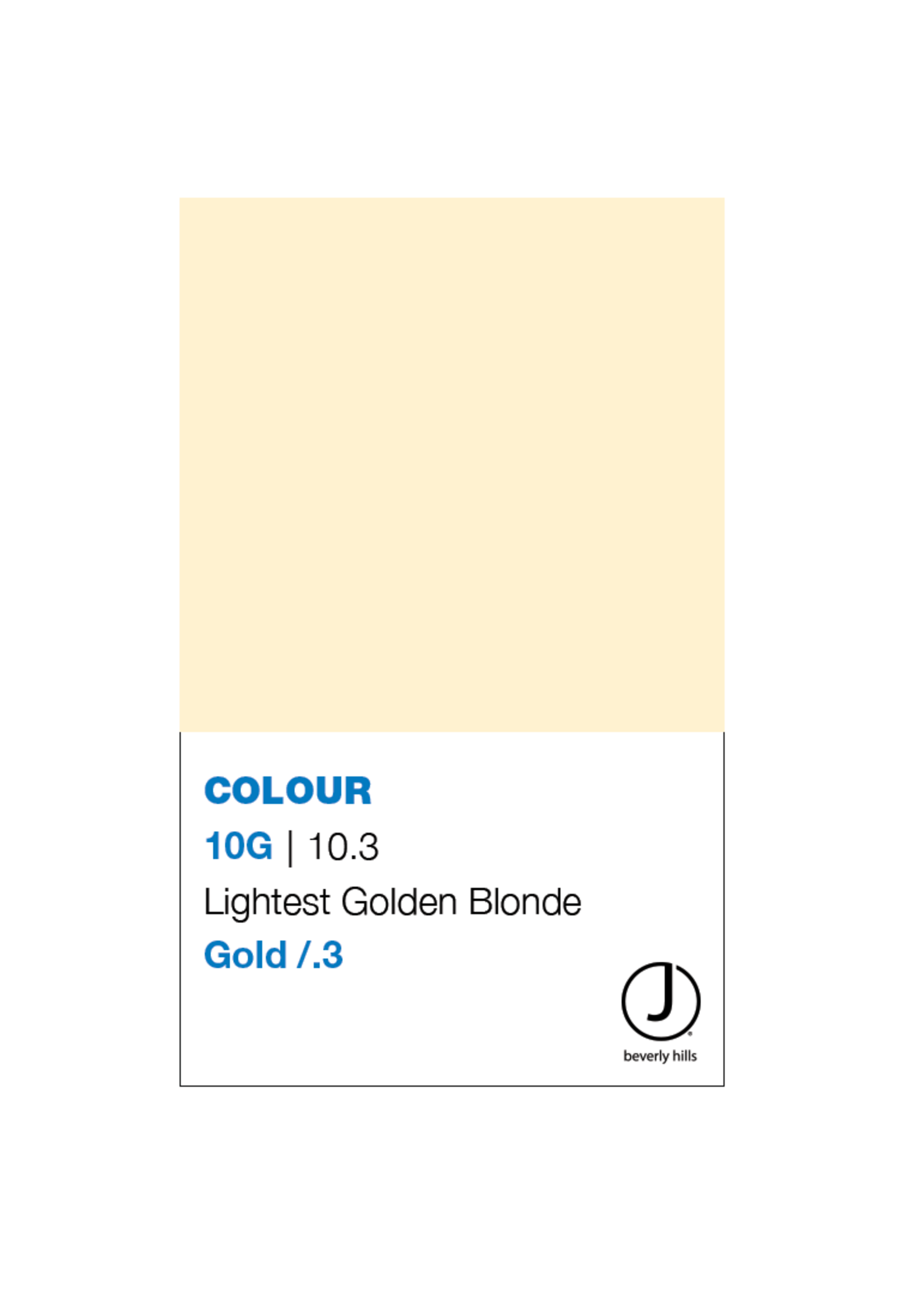 J BEVERLY HILLS  Colouring Creme Gold Series