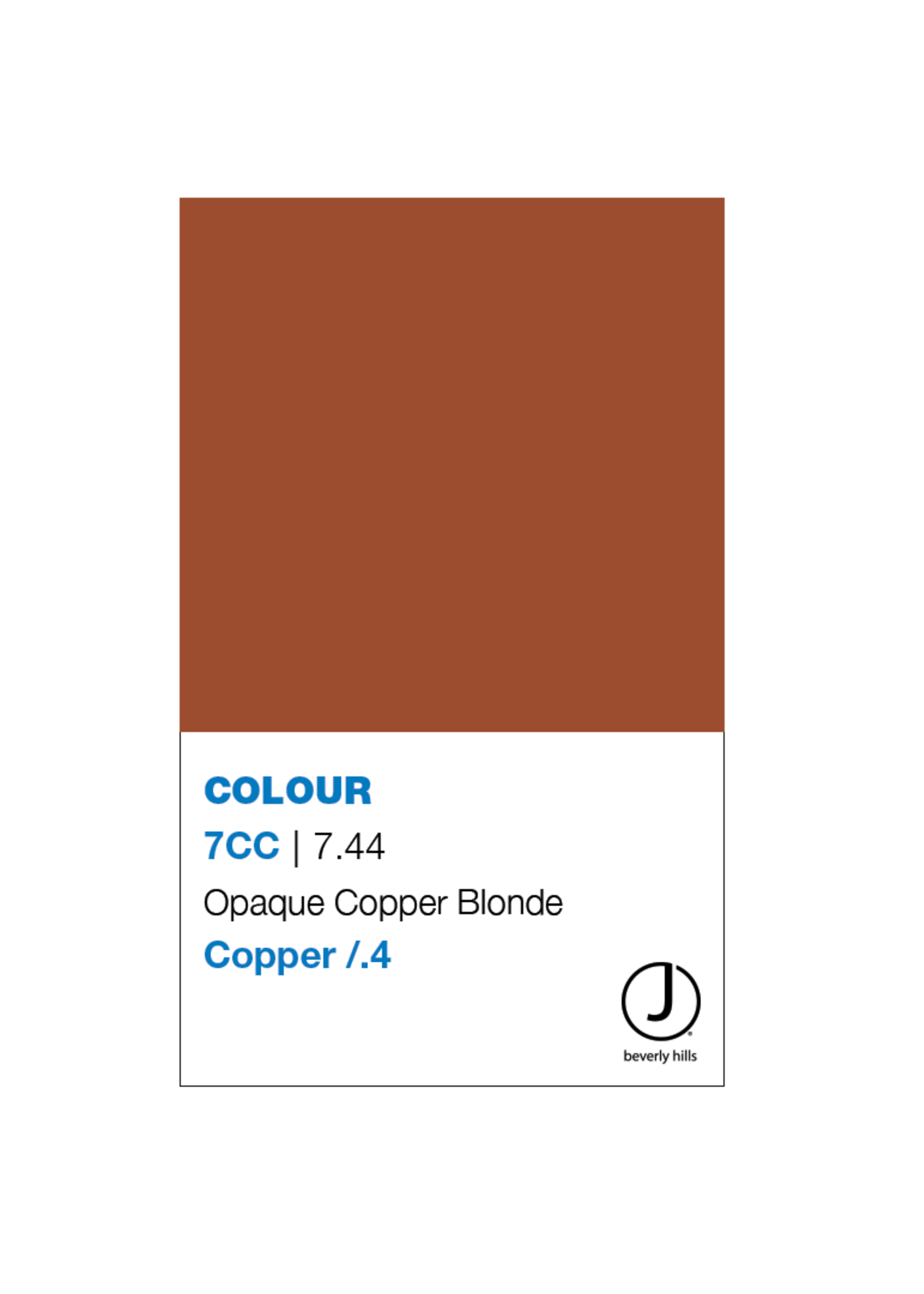 J BEVERLY HILLS  Colouring Creme Copper Series