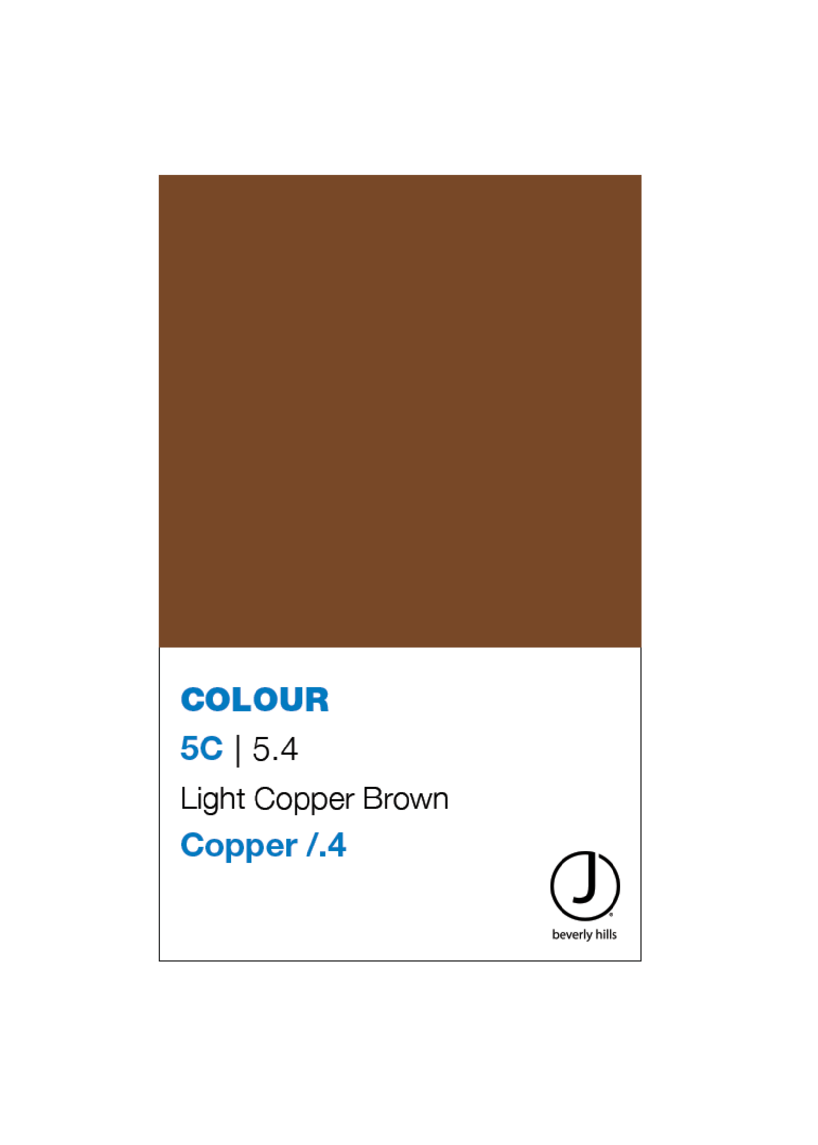 J BEVERLY HILLS  Colouring Creme Copper Series