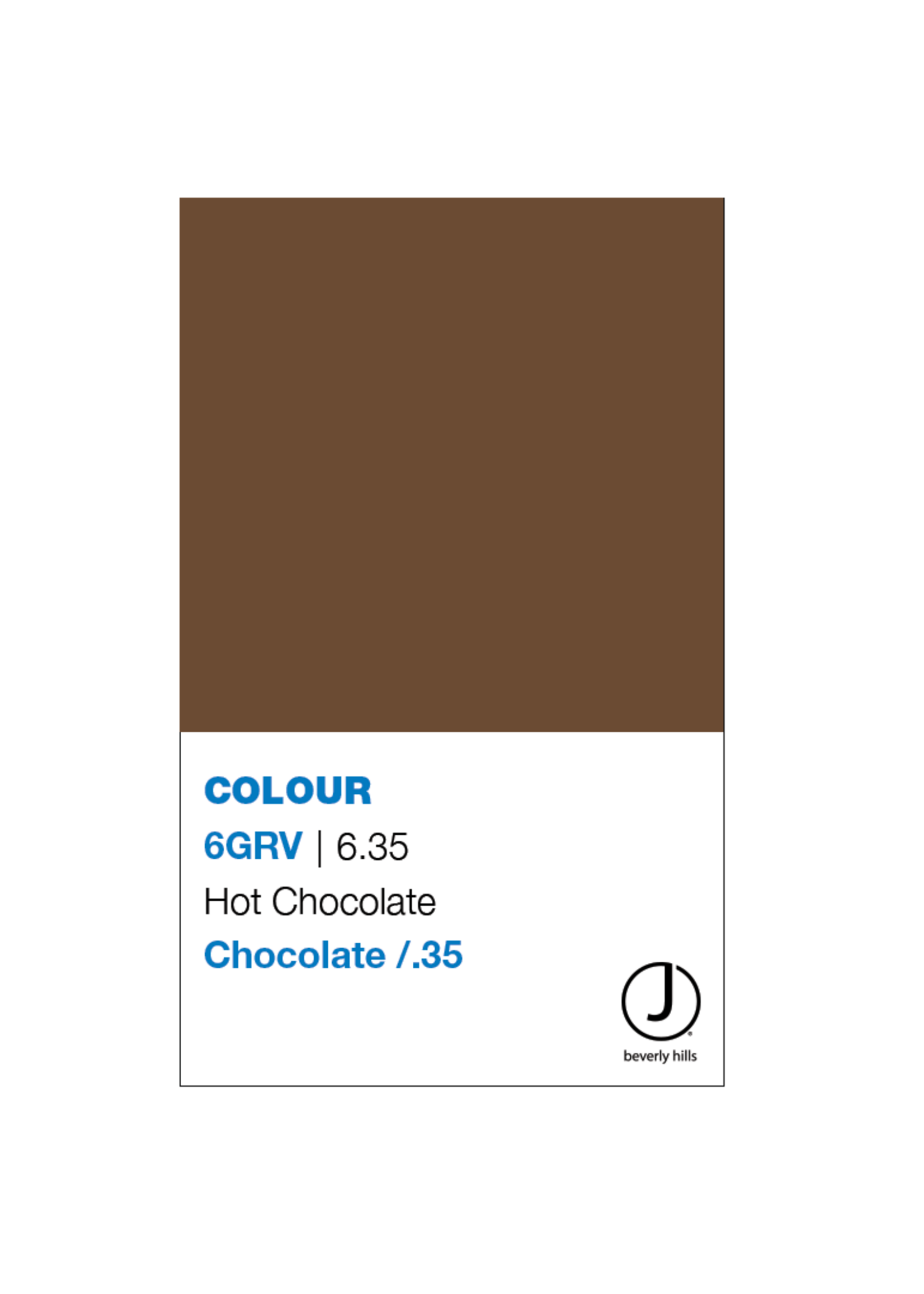 J BEVERLY HILLS  Colouring Creme Chocolate Series