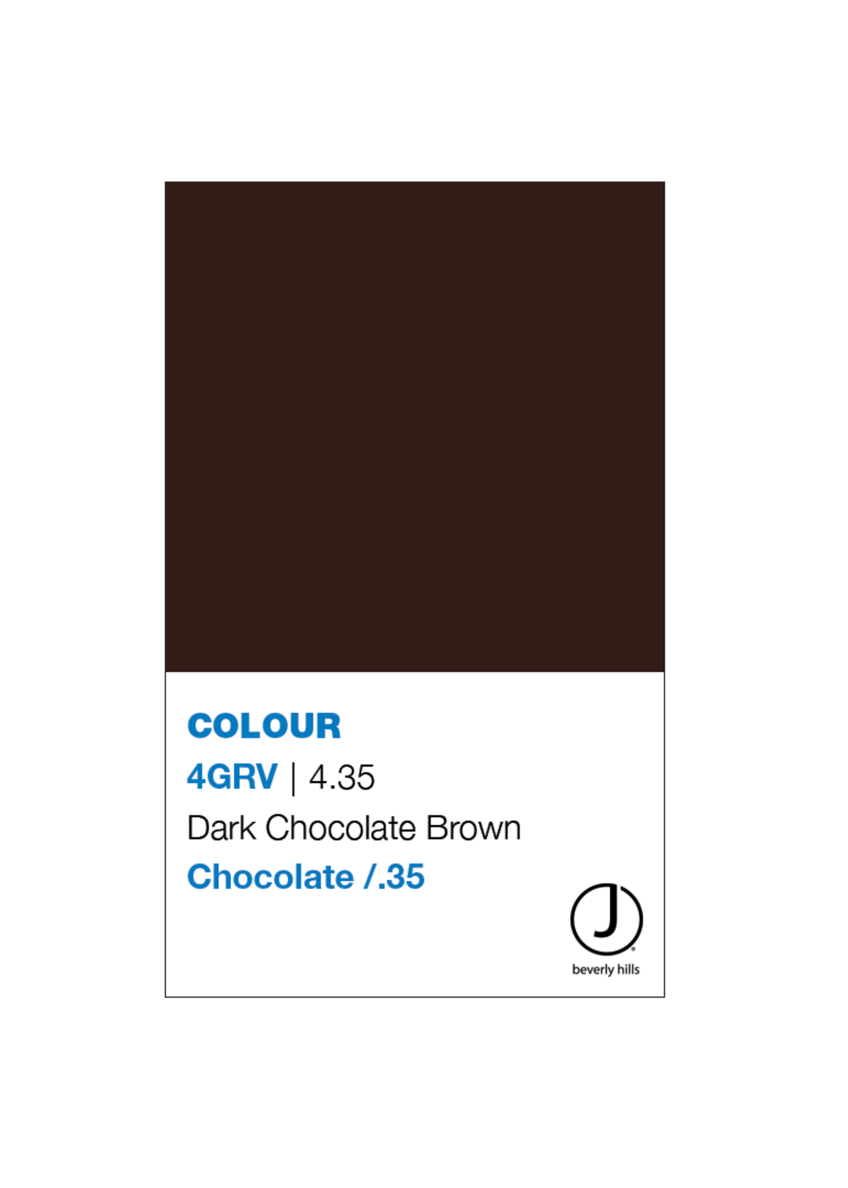 J BEVERLY HILLS  Colouring Creme Chocolate Series