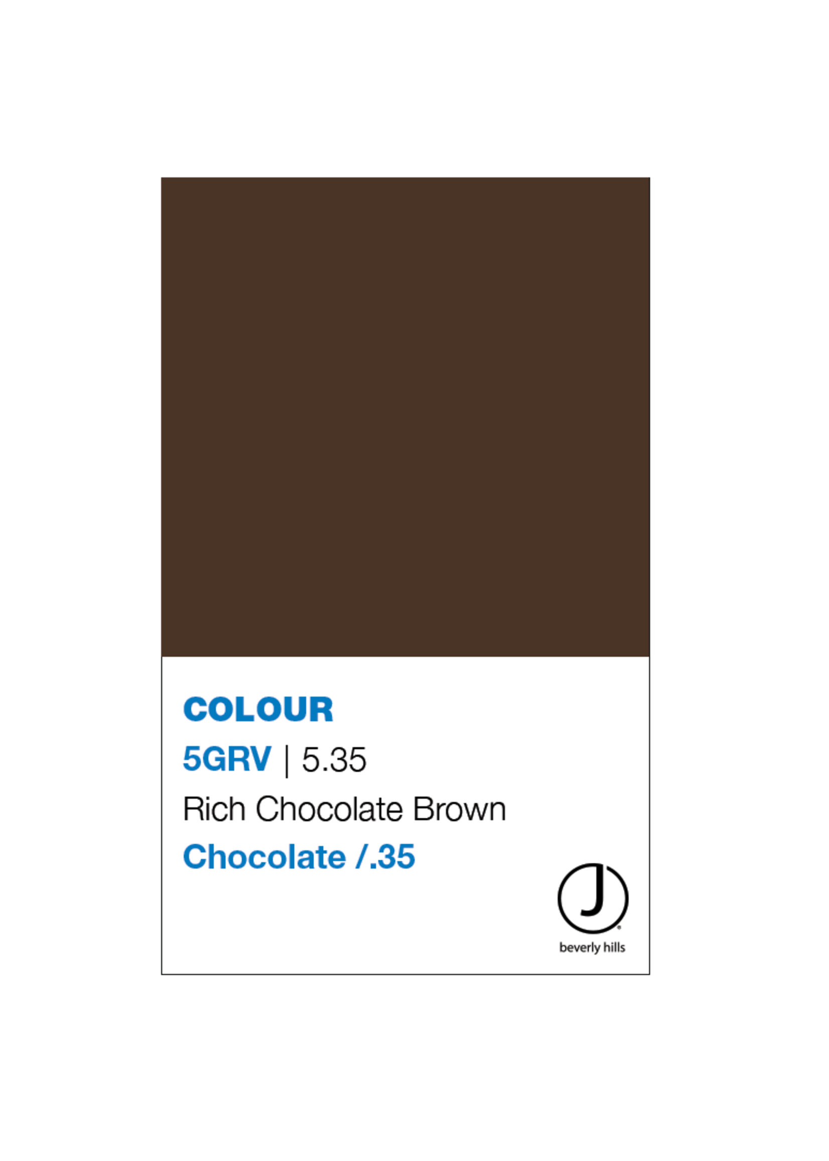 J BEVERLY HILLS  Colouring Creme Chocolate Series