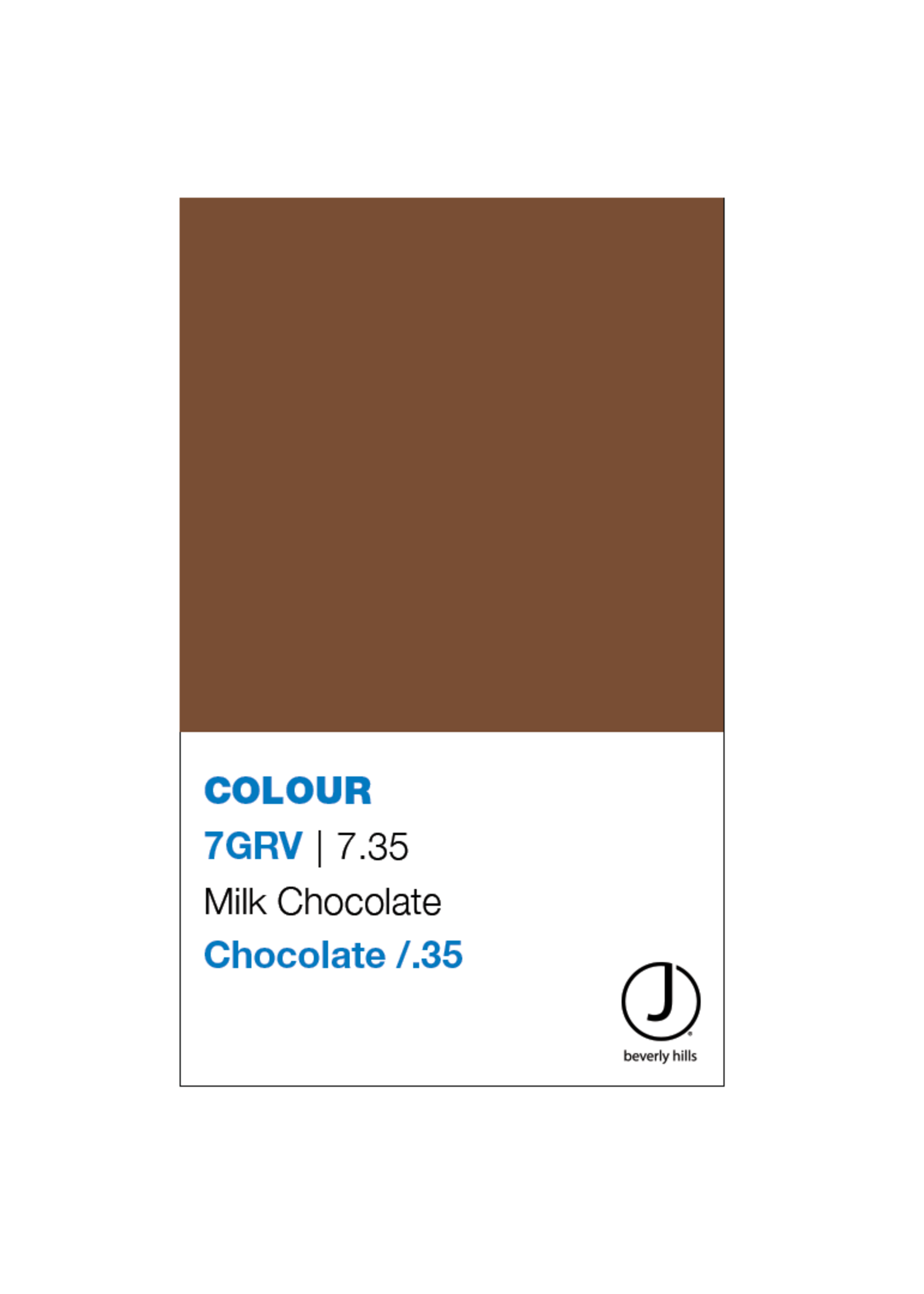 J BEVERLY HILLS  Colouring Creme Chocolate Series