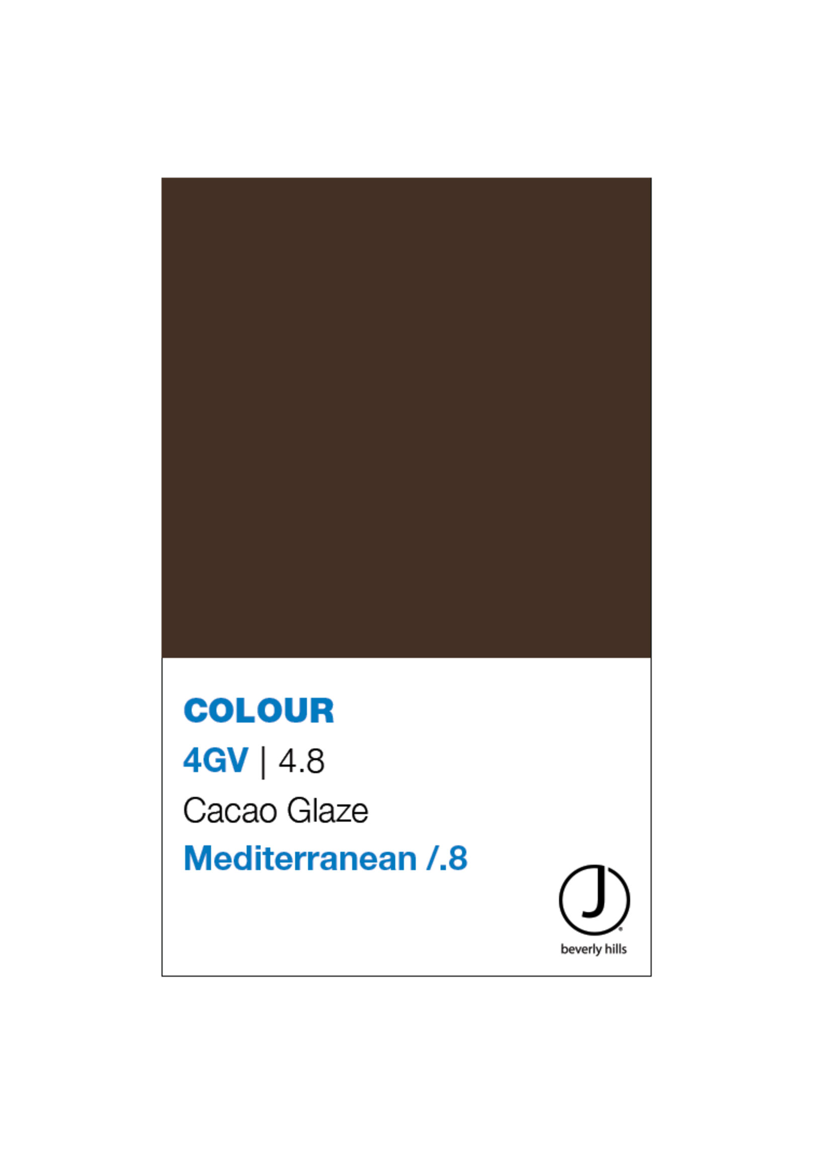 J BEVERLY HILLS  Colouring Creme Mediterranean Series