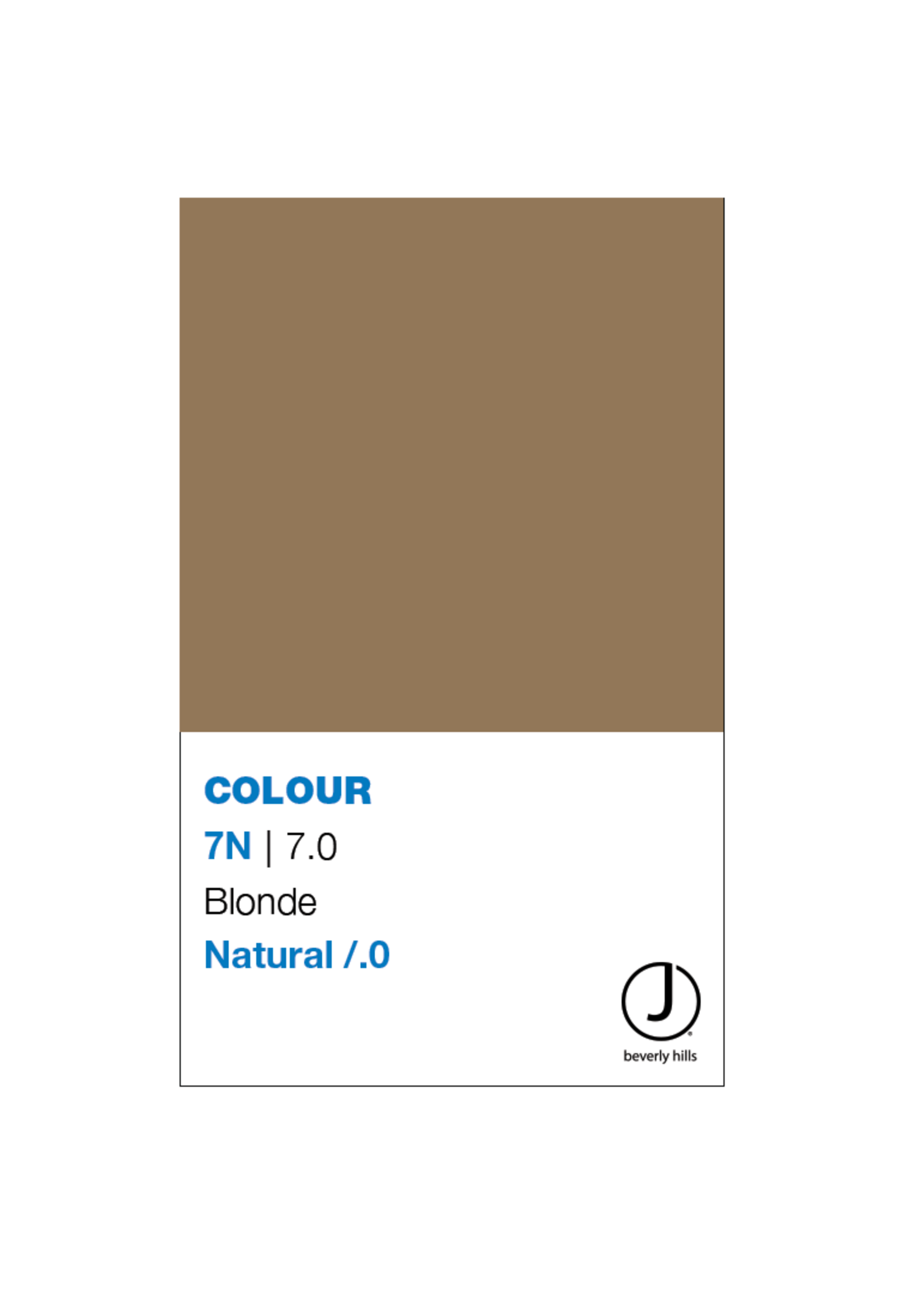 J BEVERLY HILLS  Coloring creme Natural Series