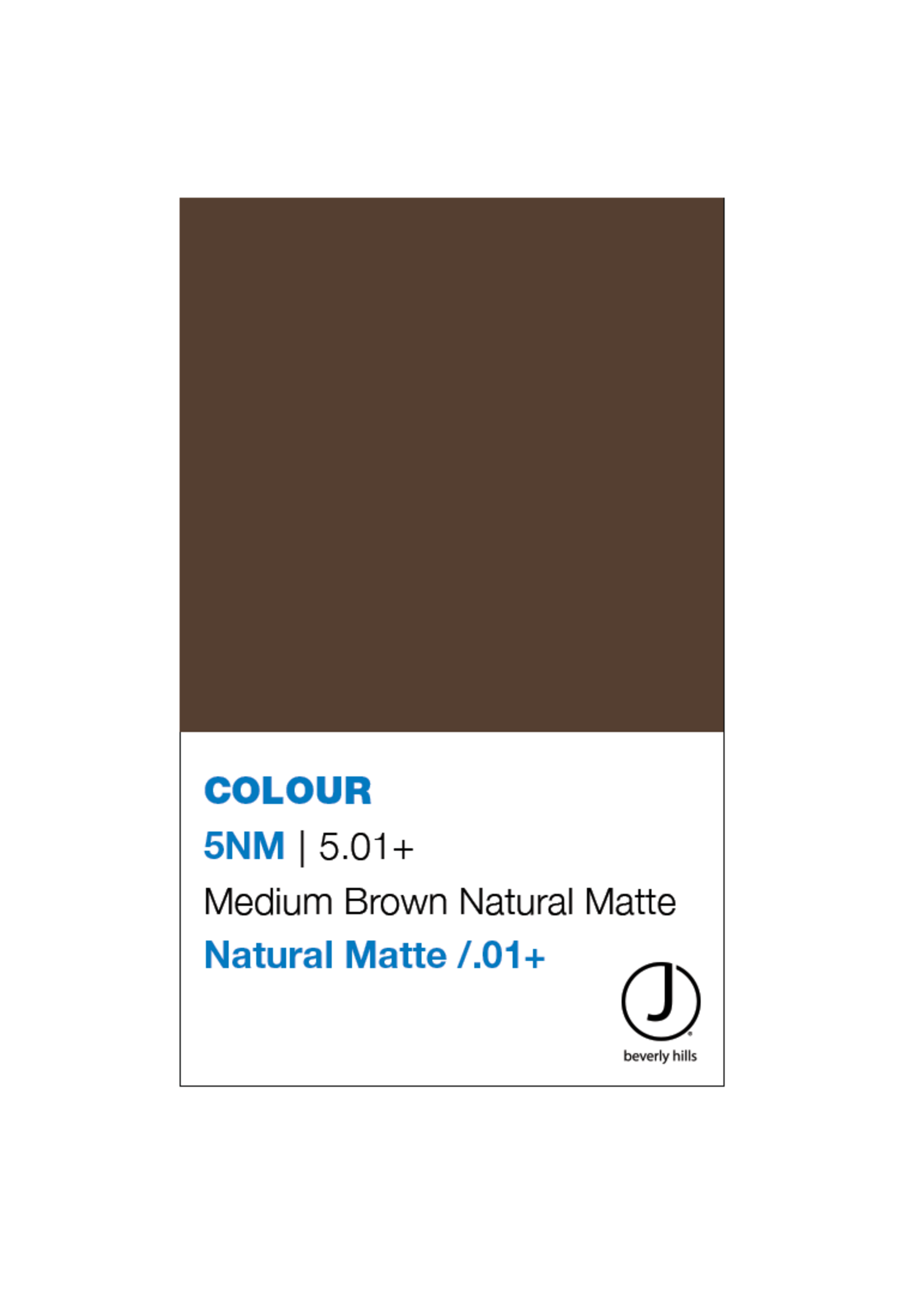 J BEVERLY HILLS  Colouring creme Natural Matte Series