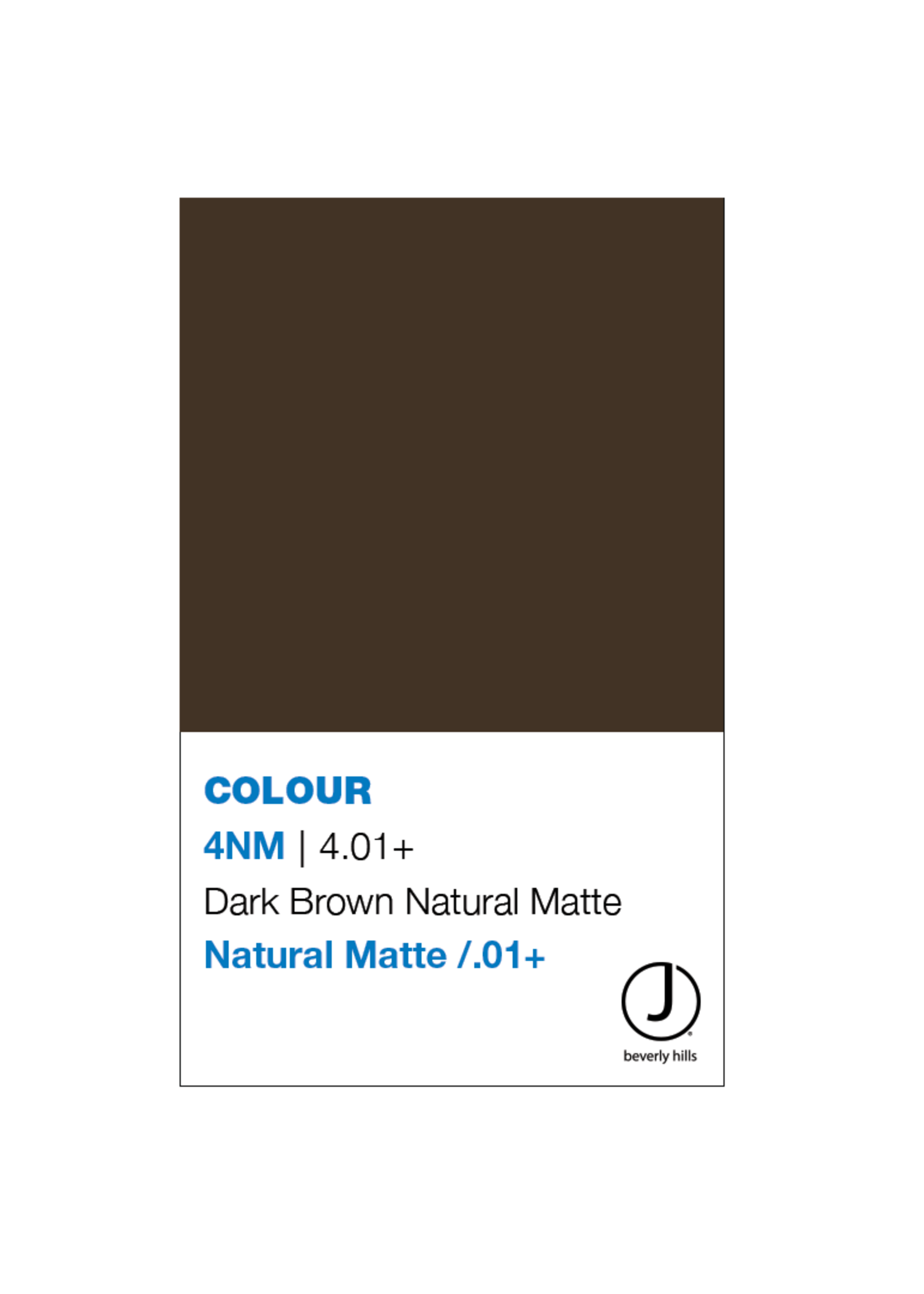 J BEVERLY HILLS  Colouring creme Natural Matte Series