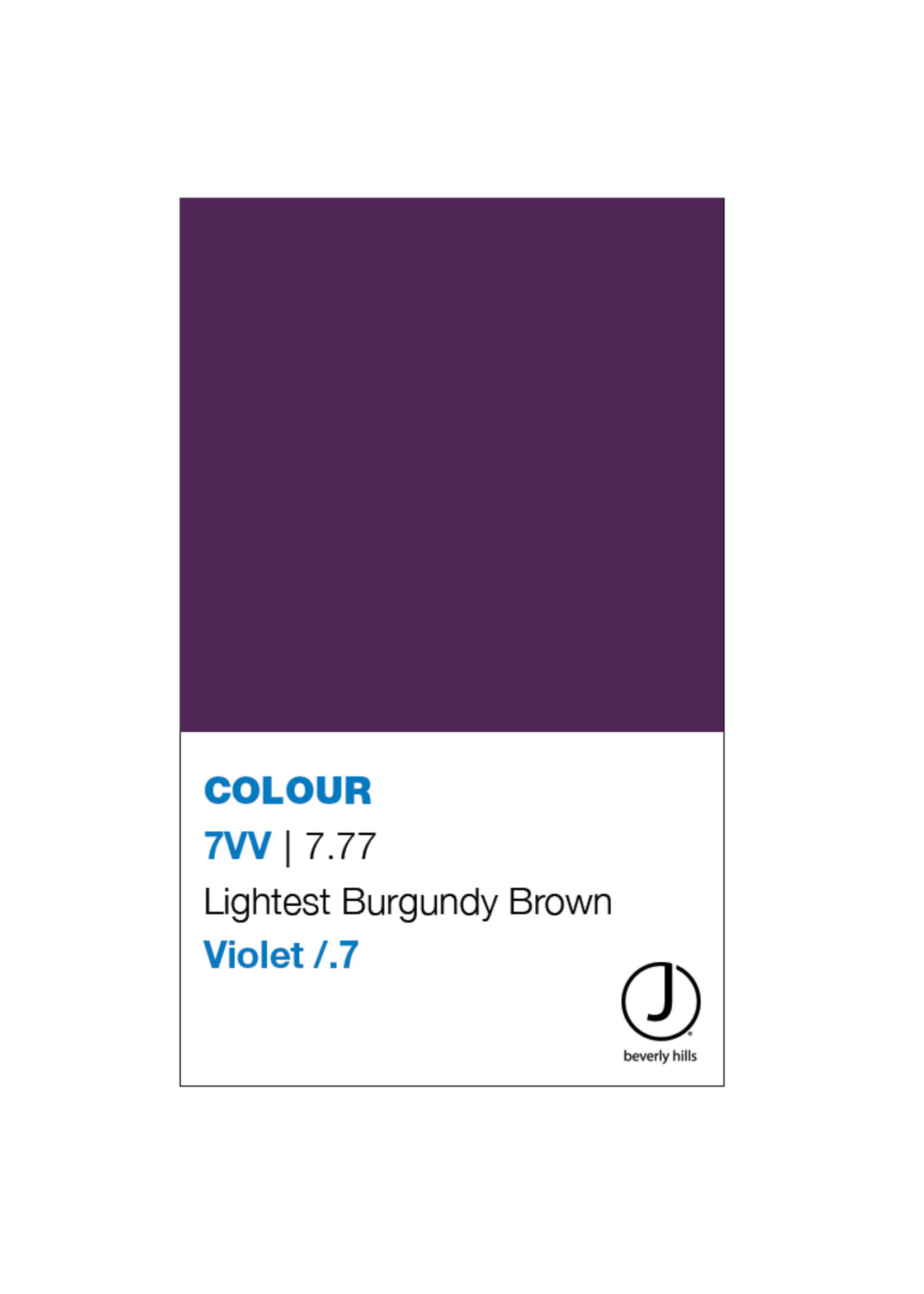 J BEVERLY HILLS  Colouring Creme Violet Series