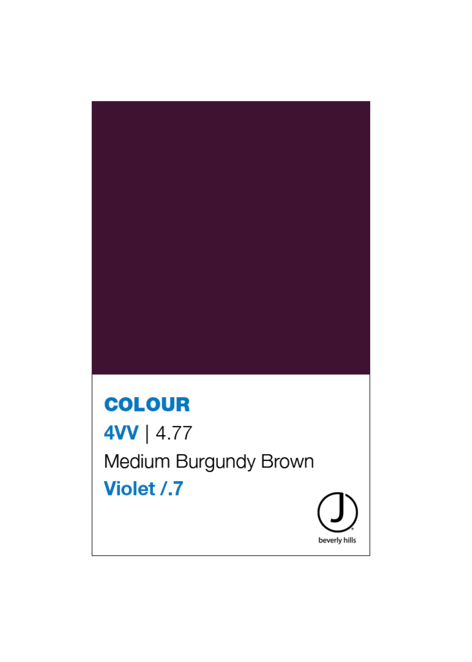 J BEVERLY HILLS  Colouring Creme Violet Series