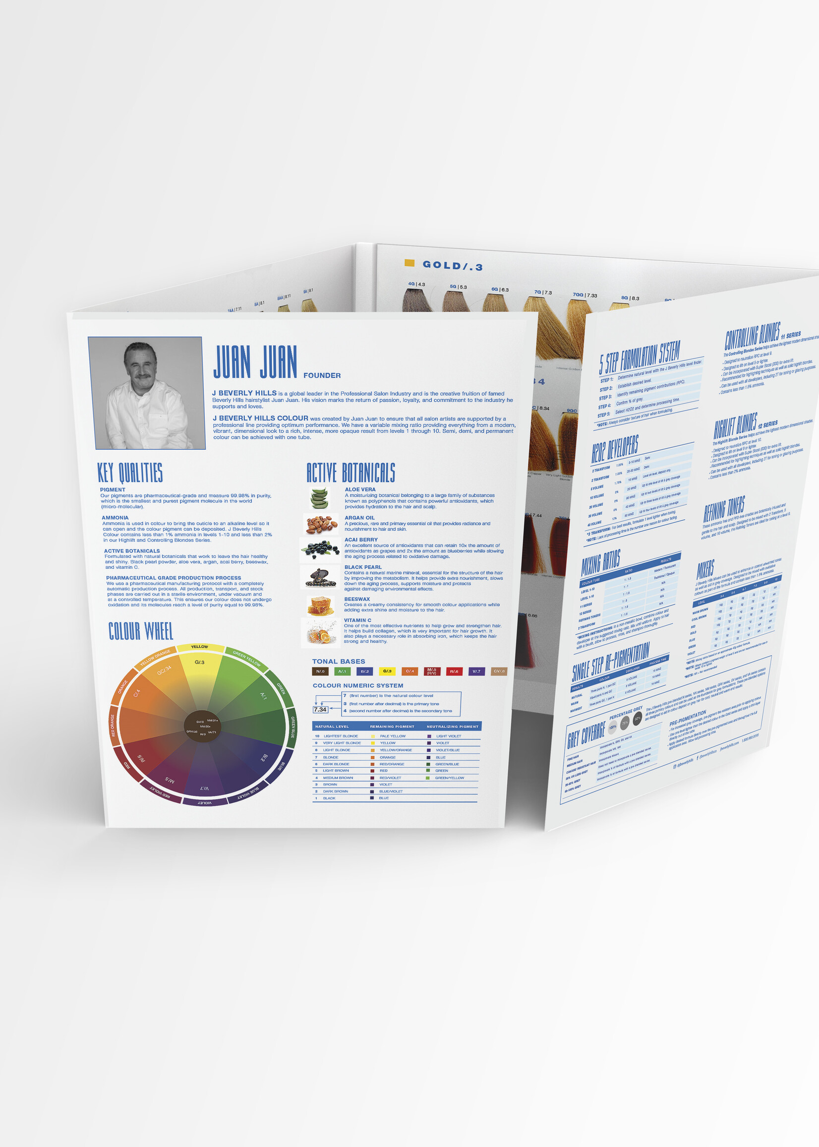 J BEVERLY HILLS  Colours Swatch Book