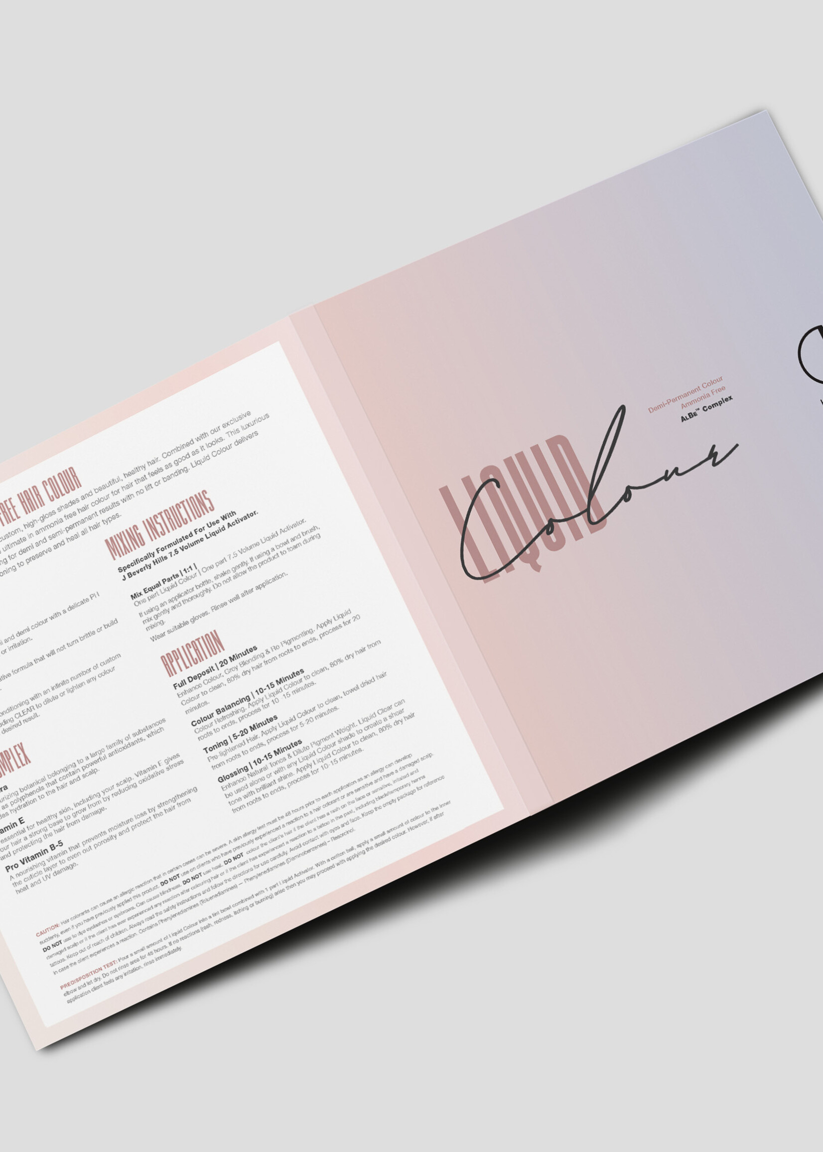 J BEVERLY HILLS  Liquid Colours Swatch Book