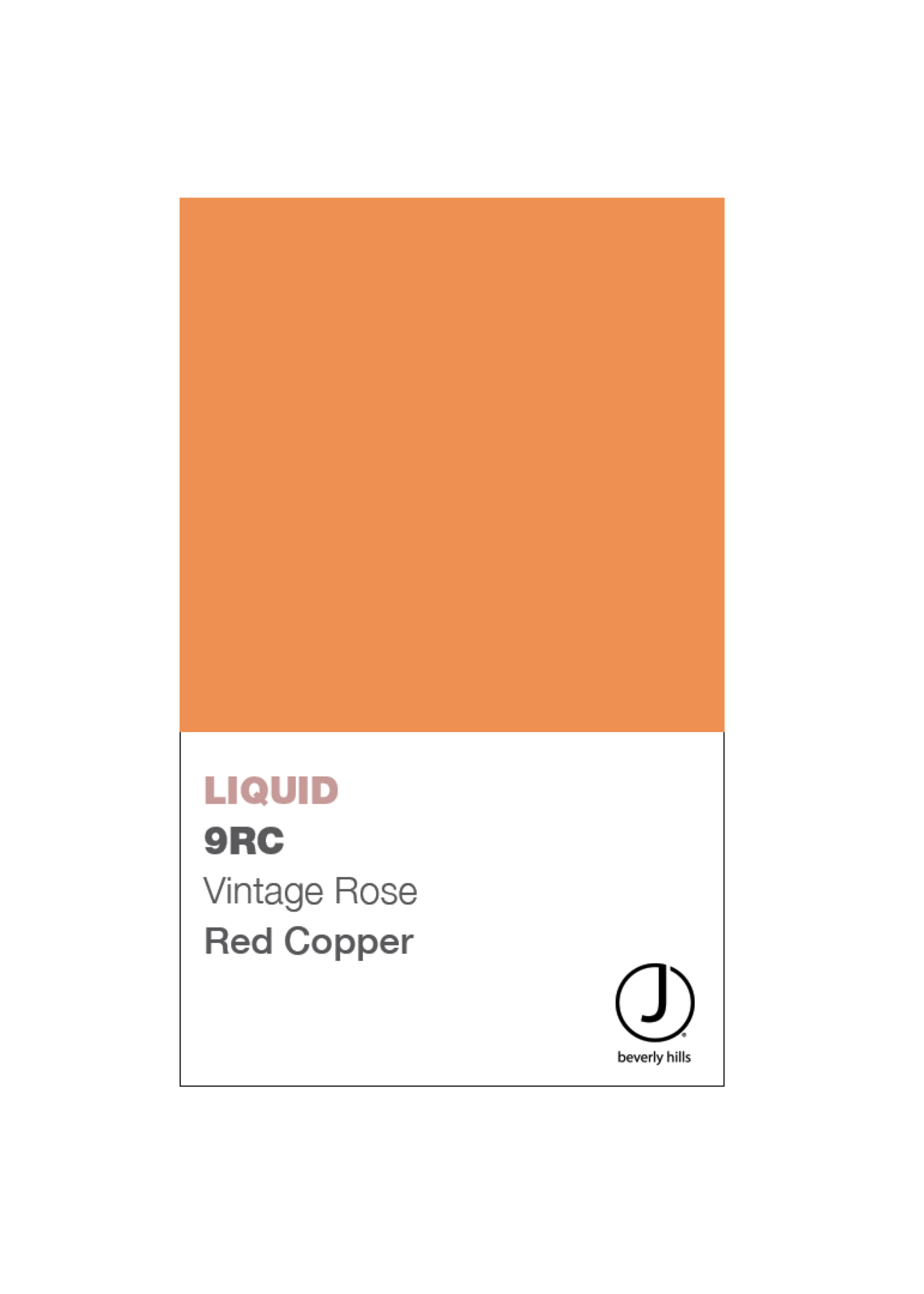 J BEVERLY HILLS  Liquid Colours Red/Copper
