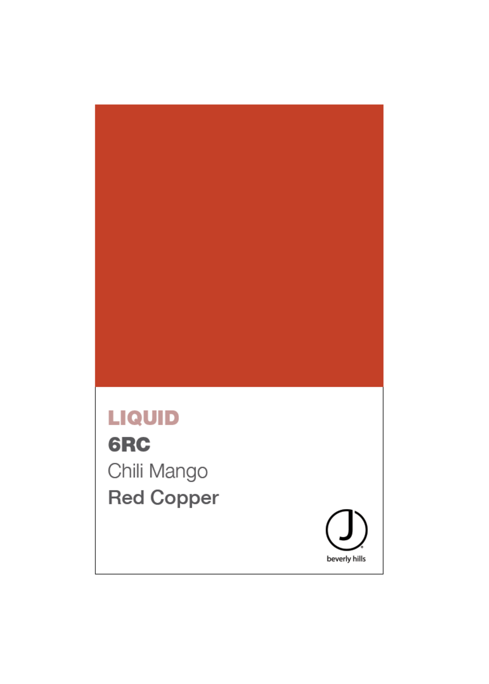 J BEVERLY HILLS  Liquid Colours Red/Copper