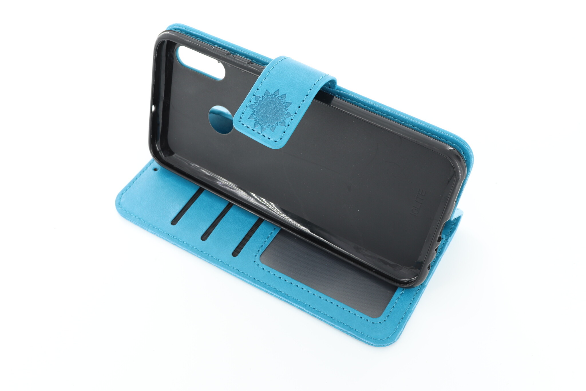 Huawei P-Smart 2019 Boekhoesje Mandela Blauw