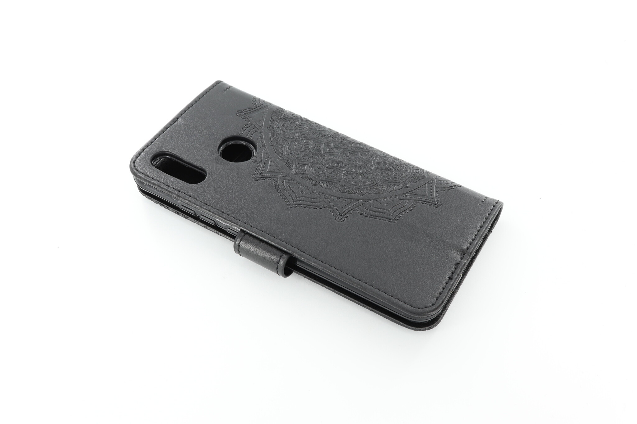 Huawei P-Smart 2019 Boekhoesje Mandela Zwart