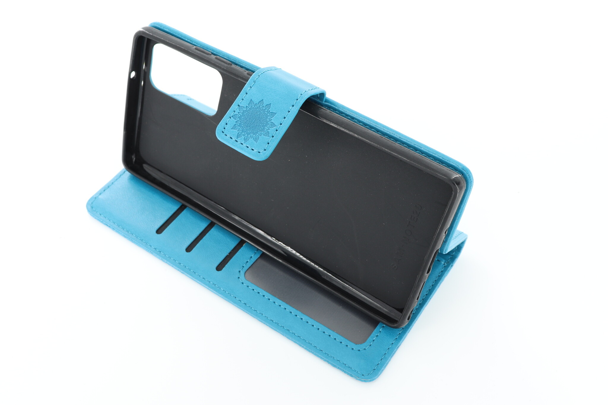 Samsung Note 20 Boekhoesje Mandela Blauw