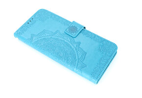 Motorola G9 Plus Boekhoesje Mandela Blauw