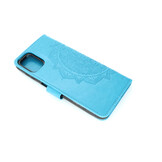 Motorola G9 Plus Boekhoesje Mandela Blauw